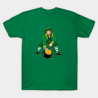 St. Patrick's Leprechaun Patriots Logo T-Shirt